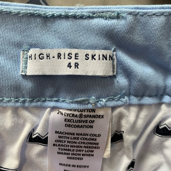 New Crown & Ivy Women's High Rise Skinny Color Denim Jeans Size 4 - Picture 7 of 8